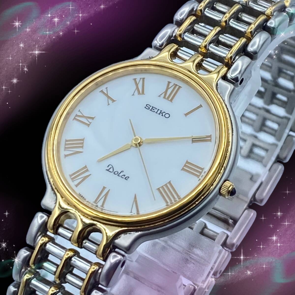 美品 稼働品》 セイコー SEIKO ドルチェ DOLCE メンズ腕時計 ローマン