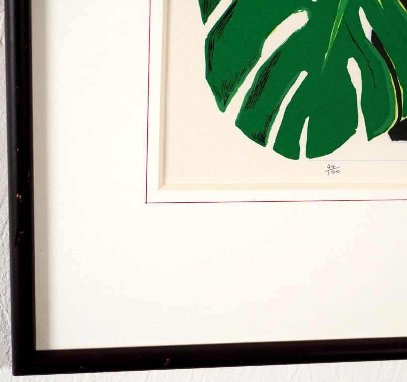 杉浦正美『花』◇リトグラフ◇直筆サイン有◇実力作家！二科展特選！師