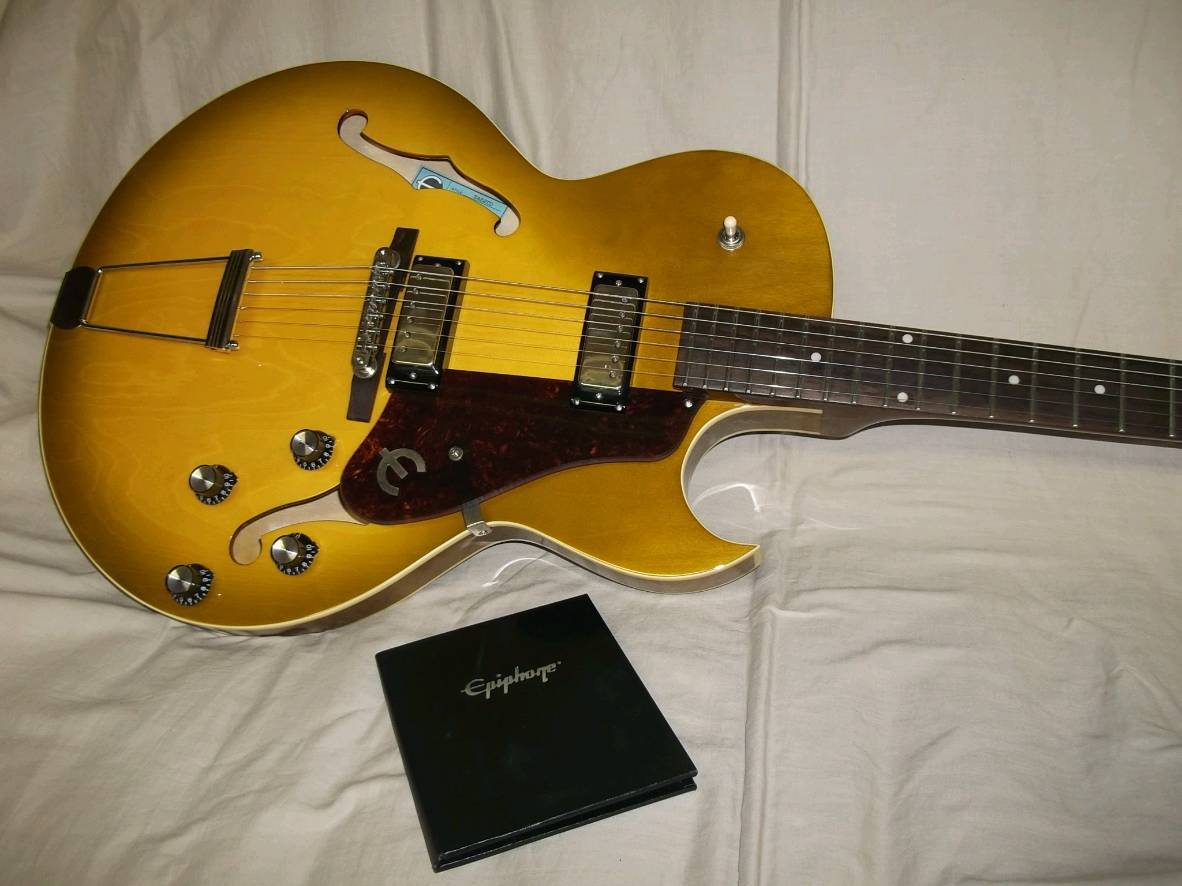 Epiphone E452TD Sorrento 1962 Collection Royal Olive エピフォン ソレント 限定モデル ブルーラベル グレーハードケース_2