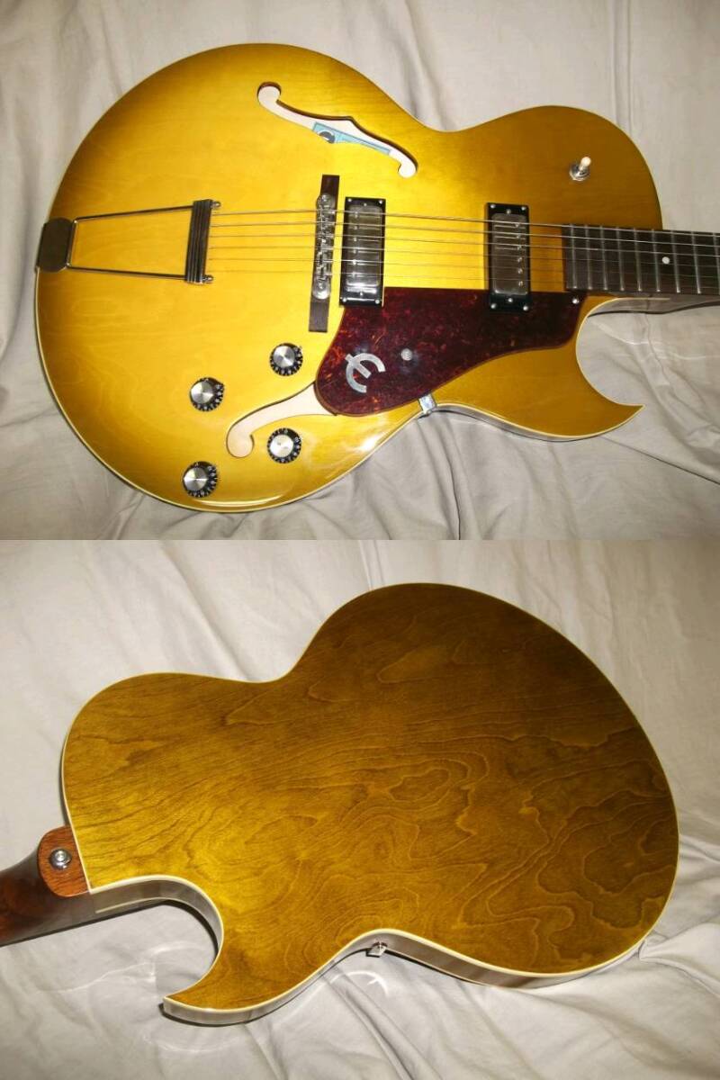Epiphone E452TD Sorrento 1962 Collection Royal Olive エピフォン ソレント 限定モデル ブルーラベル グレーハードケース_3