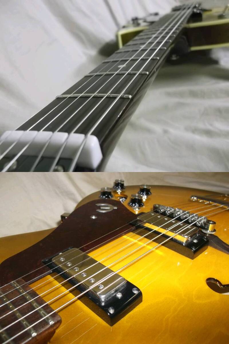Epiphone E452TD Sorrento 1962 Collection Royal Olive エピフォン ソレント 限定モデル ブルーラベル グレーハードケース_4