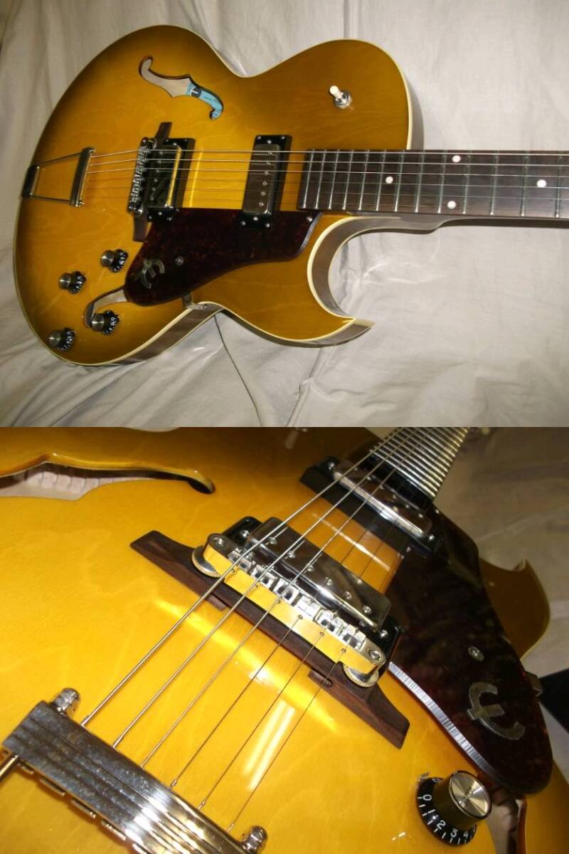 Epiphone E452TD Sorrento 1962 Collection Royal Olive エピフォン ソレント 限定モデル ブルーラベル グレーハードケース_7