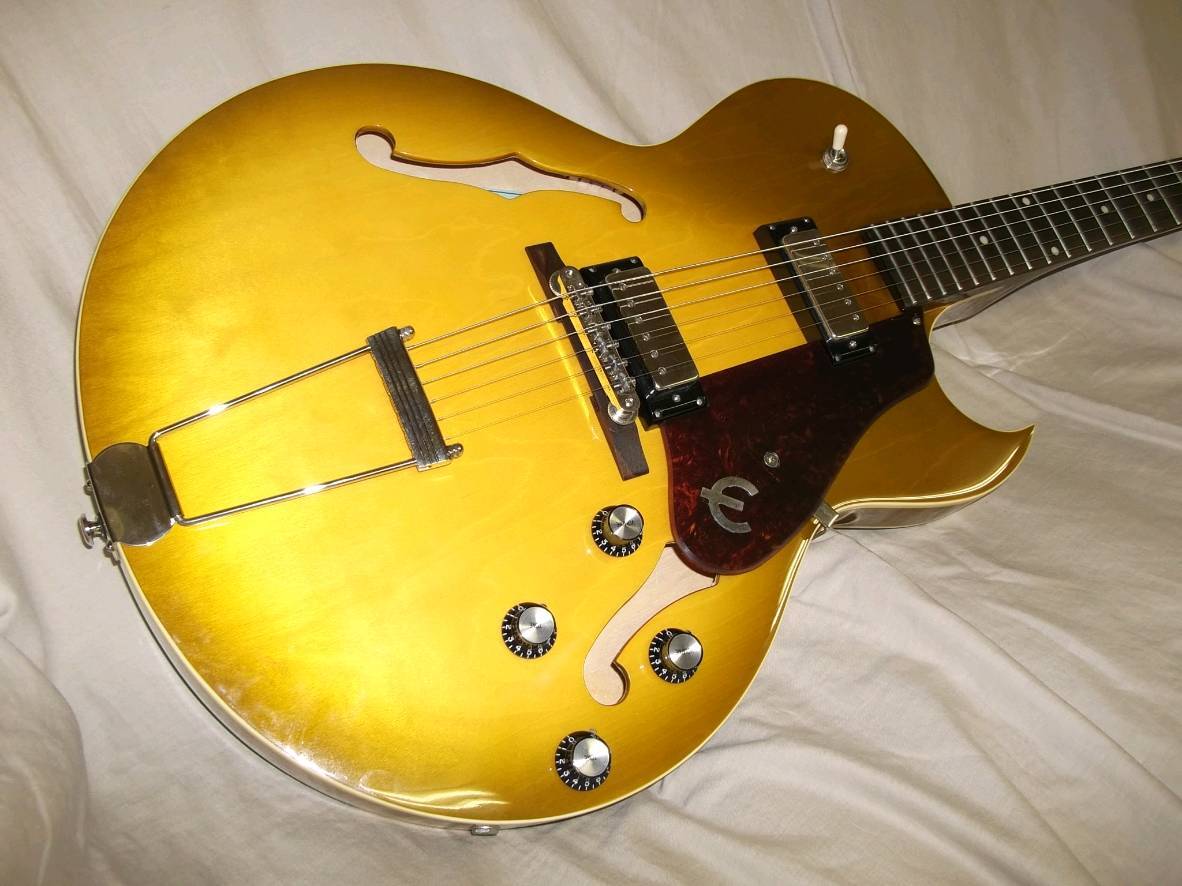 Epiphone E452TD Sorrento 1962 Collection Royal Olive エピフォン ソレント 限定モデル ブルーラベル グレーハードケース_9