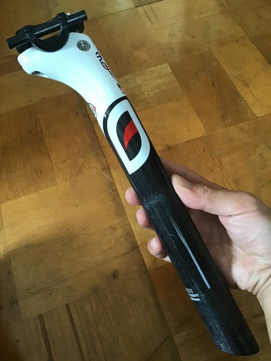 【即決あり】 モスト MOST ピナレロ PINARELLO 1K CARBON TAIL C-MAX カーボン シートポスト 径 31.6mm WHITE 白_2