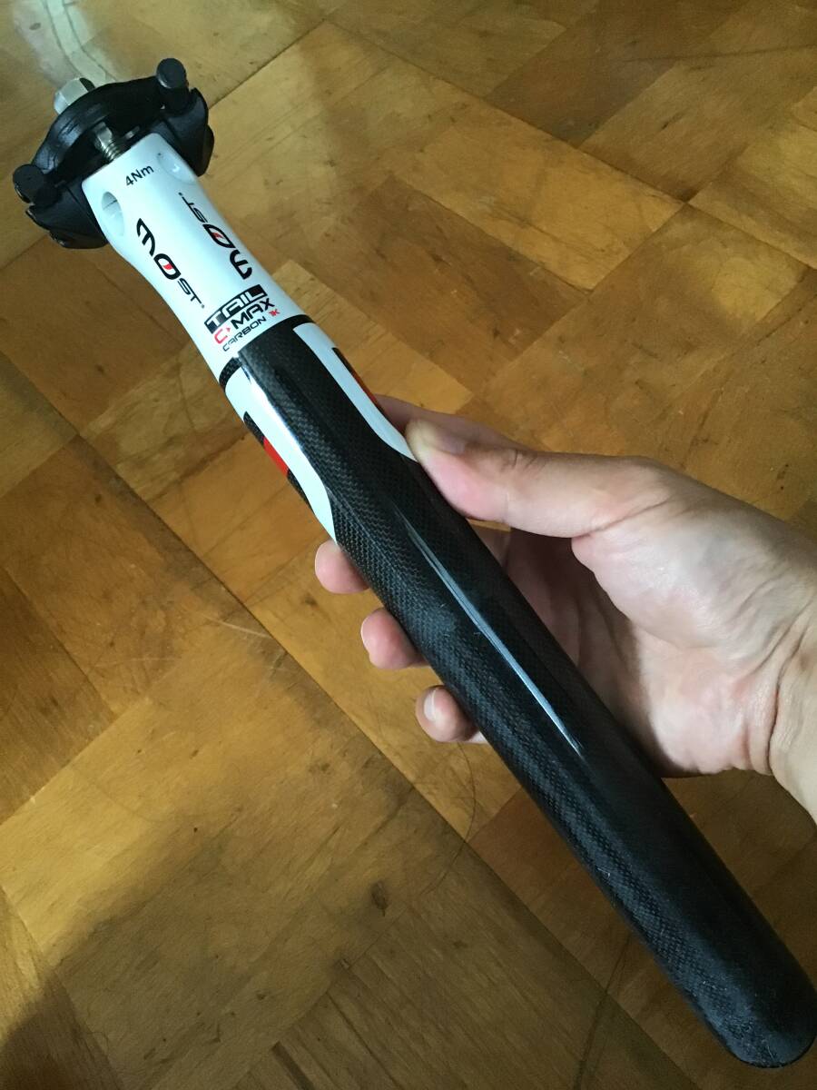 【即決あり】 モスト MOST ピナレロ PINARELLO 1K CARBON TAIL C-MAX カーボン シートポスト 径 31.6mm WHITE 白_3