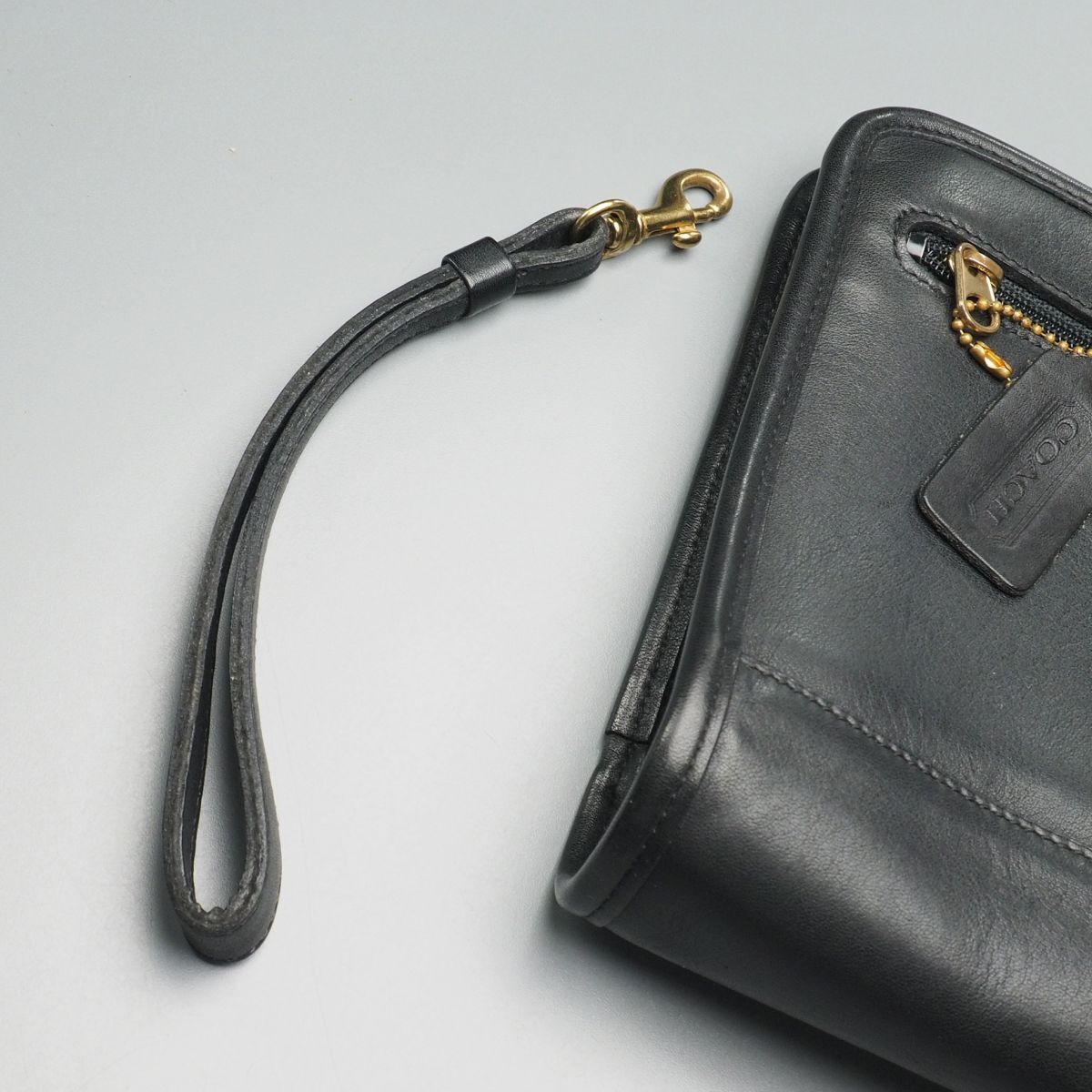 MF8787◎USA製 オールドコーチ COACH 9833 グローブレザー クラッチ