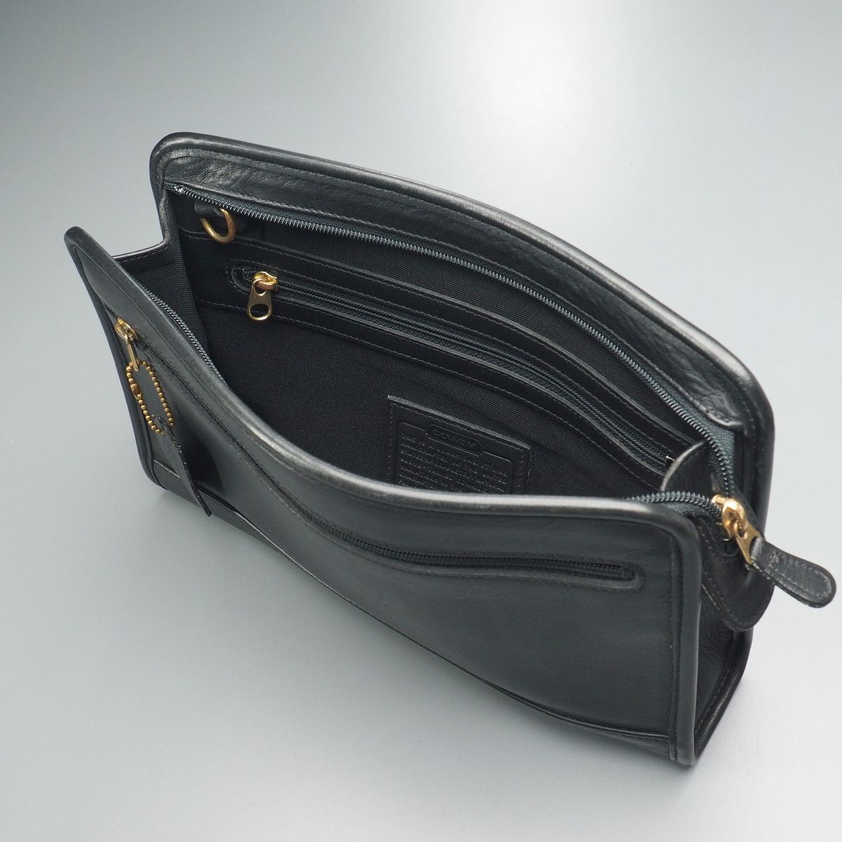 MF8787◎USA製 オールドコーチ COACH 9833 グローブレザー クラッチ