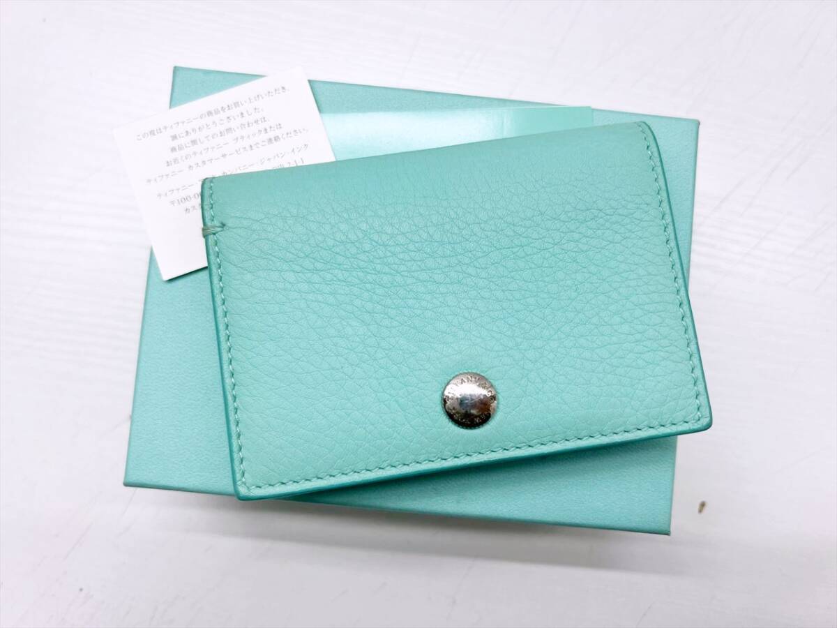 Tiffany & Co.】 新品 ターコイズ カードケース Gift♡ターコイズ
