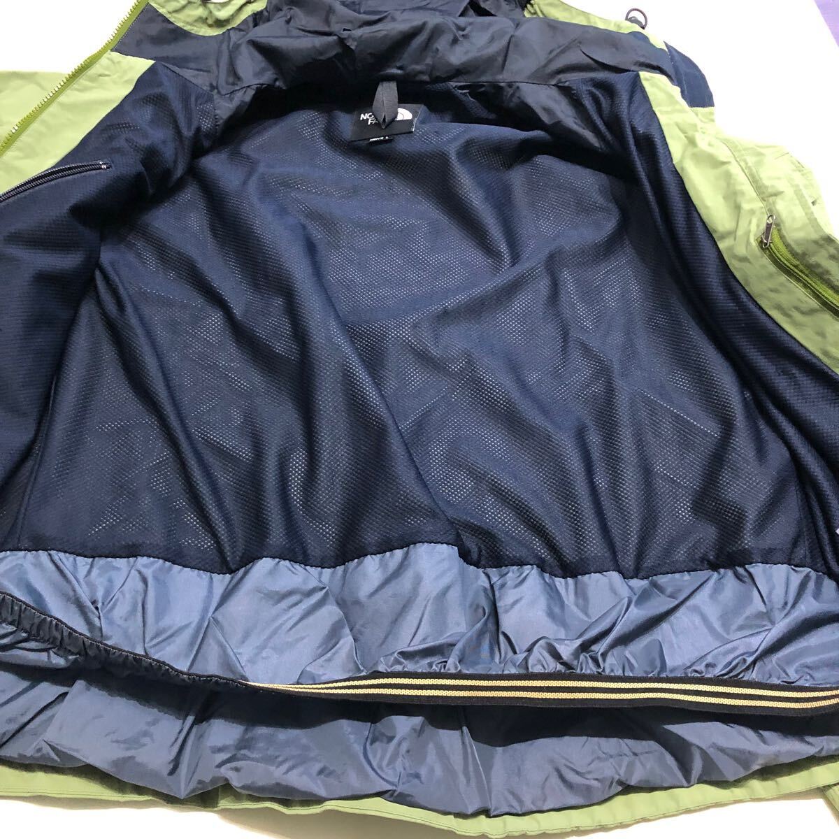 49 正規品 THE NORTH FACE ノースフェイス ナイロン マウンテンパーカー カーキ アウター NS15008 ジップアップ ジャケット 刺繍ロゴ L_5
