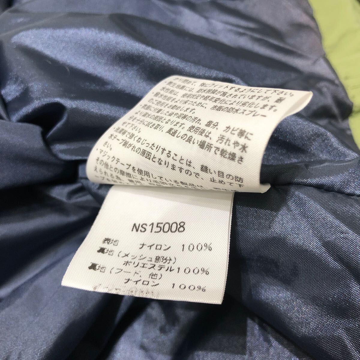 49 正規品 THE NORTH FACE ノースフェイス ナイロン マウンテンパーカー カーキ アウター NS15008 ジップアップ ジャケット 刺繍ロゴ L_9