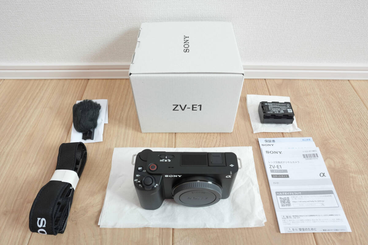 新品同様超美品　SONY　ZV-E1　ボディ　フルサイズミラーレスカメラ　Eマウント　ソニー　VLOGCAM_10