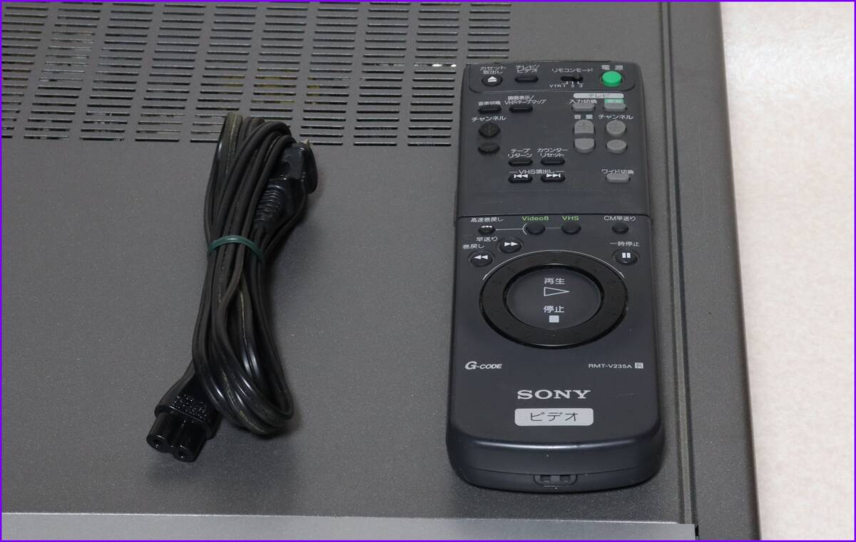 SONY Hi8/VHS Wデッキ 【 WV-H6 】 専用リモコンCD版説保証付完動美品 