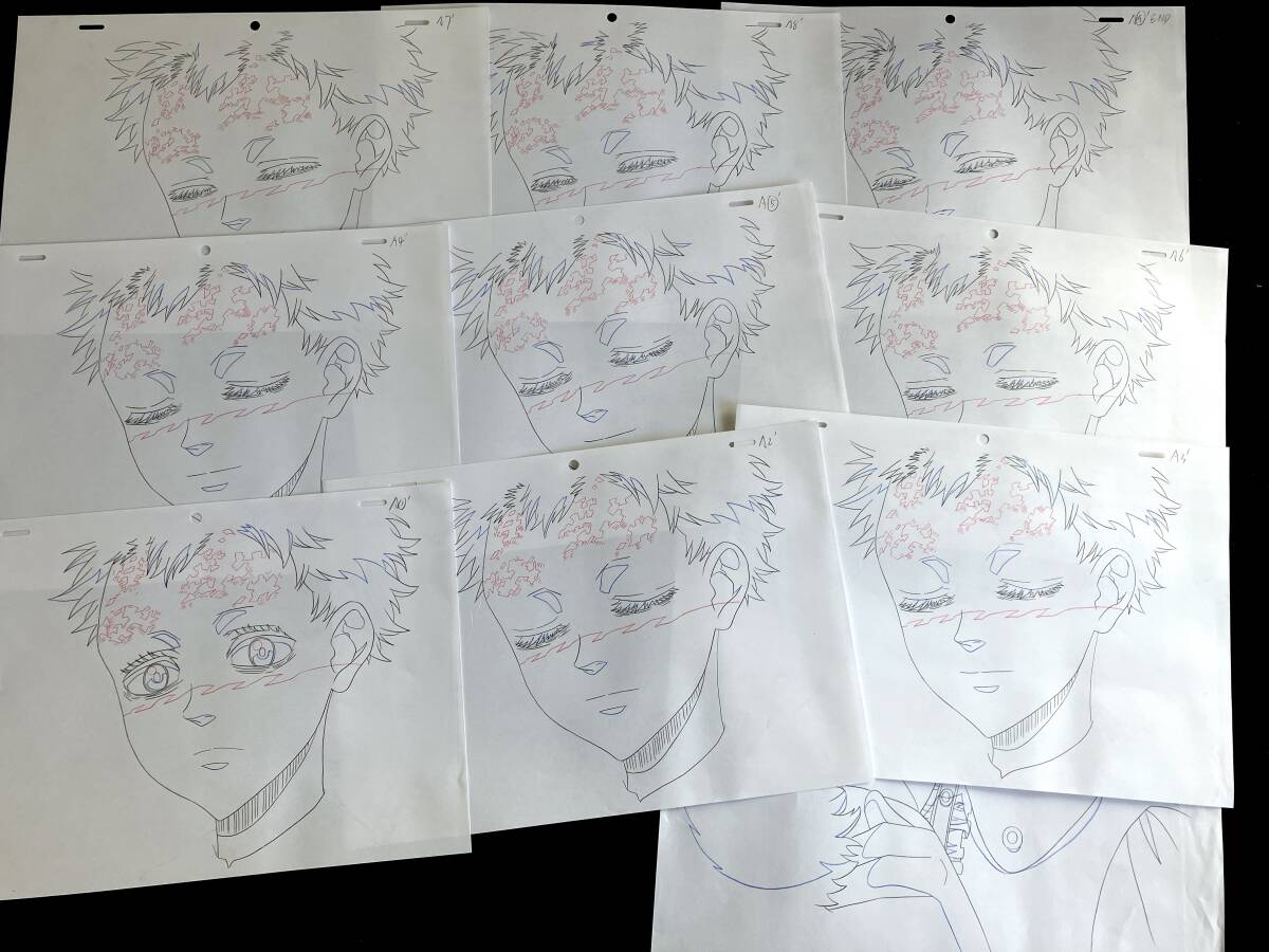 ブラッククローバー 直筆 原画 10枚セット ウィリアム（素顔）／Genga 