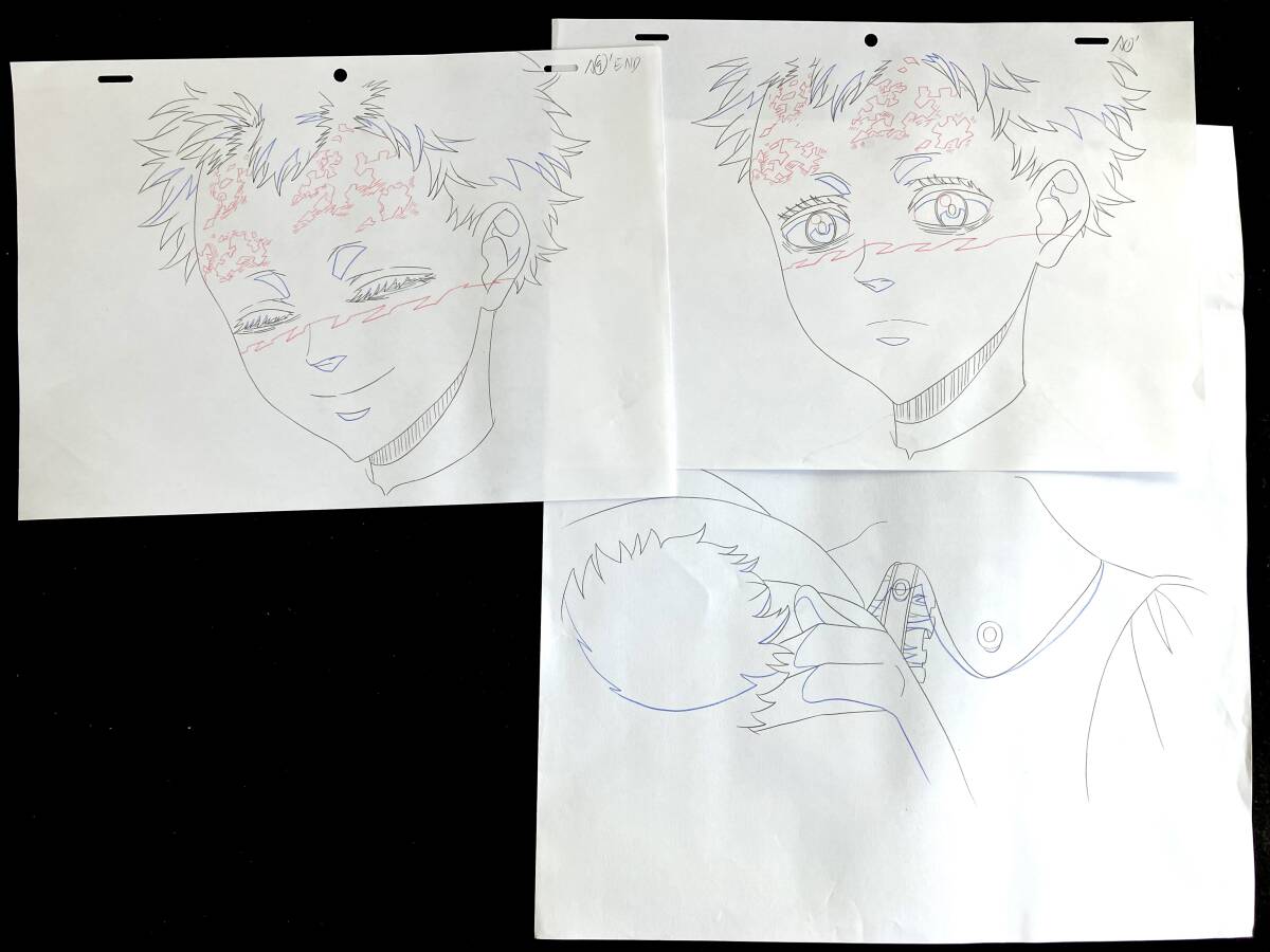ブラッククローバー 直筆 原画 10枚セット ウィリアム（素顔）／Genga 