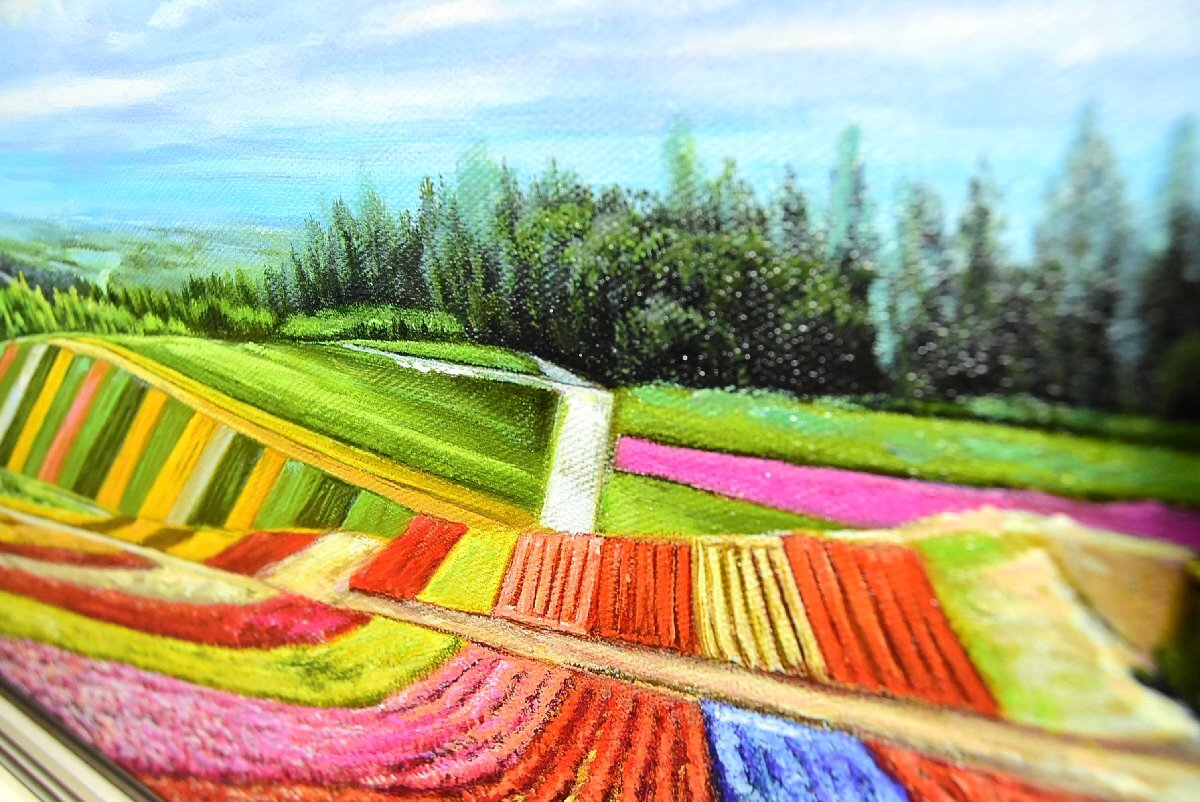2-30129) 鄭義芳『Zhen YiFang』25号 油彩 油画 油絵 肉筆 原画 直筆