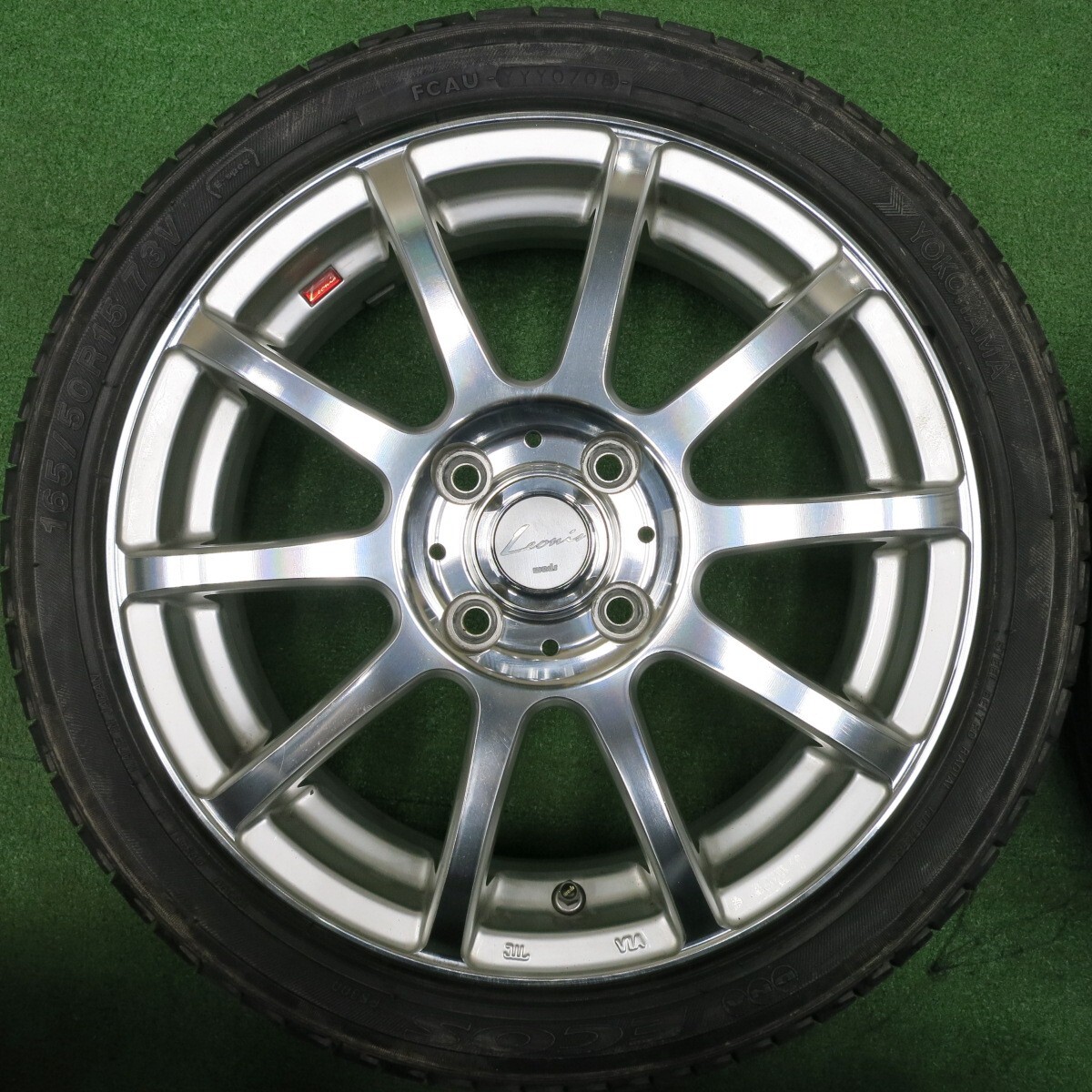 [送料無料]4本★Leonis FX weds 165/50R15 ヨコハマ DNA エコス ES300 レオニス 軽自動車 タント ワゴンR等 PCD100/4H★4120710NJノ LEONIS 165&frasl;50R15 0 レオニスVR みんカラ ブリヂストン