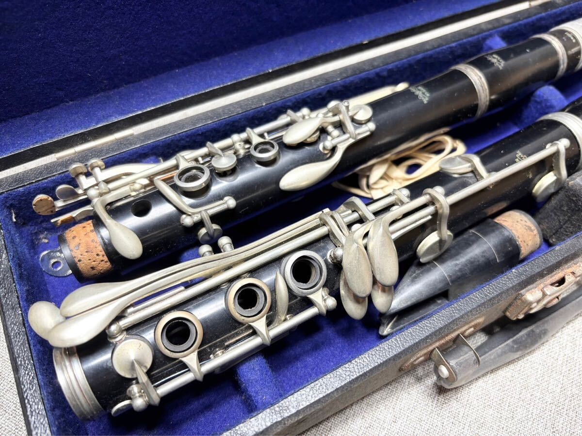 (W1) クラリネット ① NIKKAN TRADE MARK BAND INST S NIPPON TOKYO 管楽器 吹奏楽 ハードケース付き _2