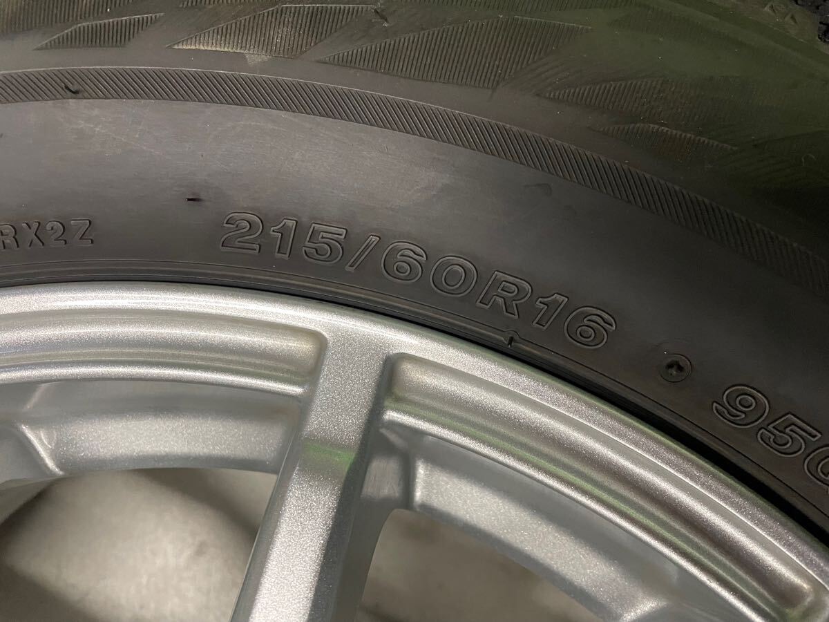 23年製 ブリヂストン スタッドレス ブリザック VRX2 5H114.3 215/60R16 残溝8分前後_10