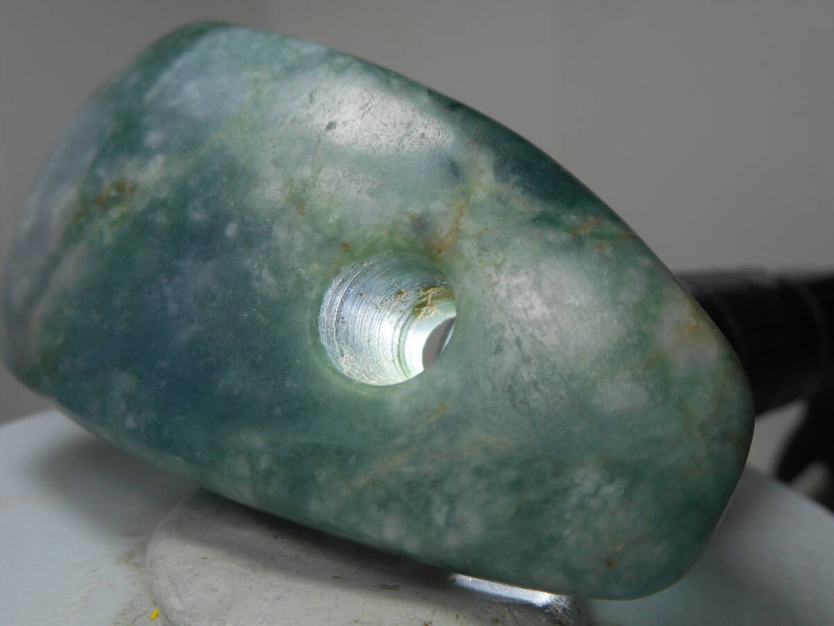 縄文、弥生、須恵器、翡翠、勾玉、硬玉大珠、魔除け石6.1.23.F.長