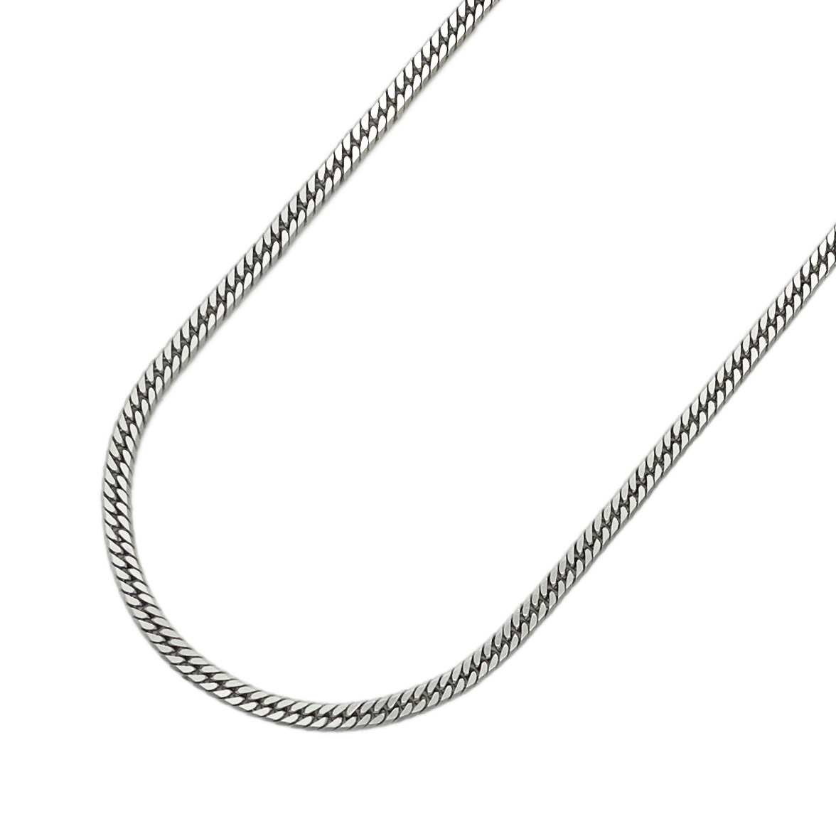 【4khu038】喜平 ネックレス Pt850 プラチナ 6面 ダブル 50.5cm 15.8g キヘイ【中古】メンズ レディース ユニセックス