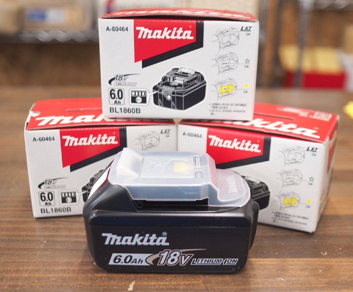 送料無料 3個セット 新品 makita マキタ 純正 18V 6.0Ah リチウム 