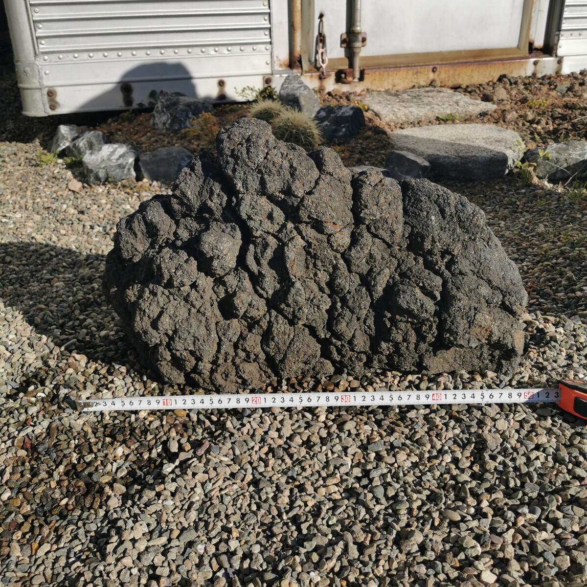 庭石鑑賞石坪 庭石鑑賞石石盆石水石灯籠庭坪庭 溶岩石セット2 富士溶岩 