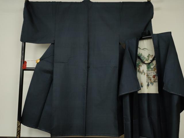 平和屋着物○男性 本場大島紬 アンサンブル 100亀甲 総詰め キング