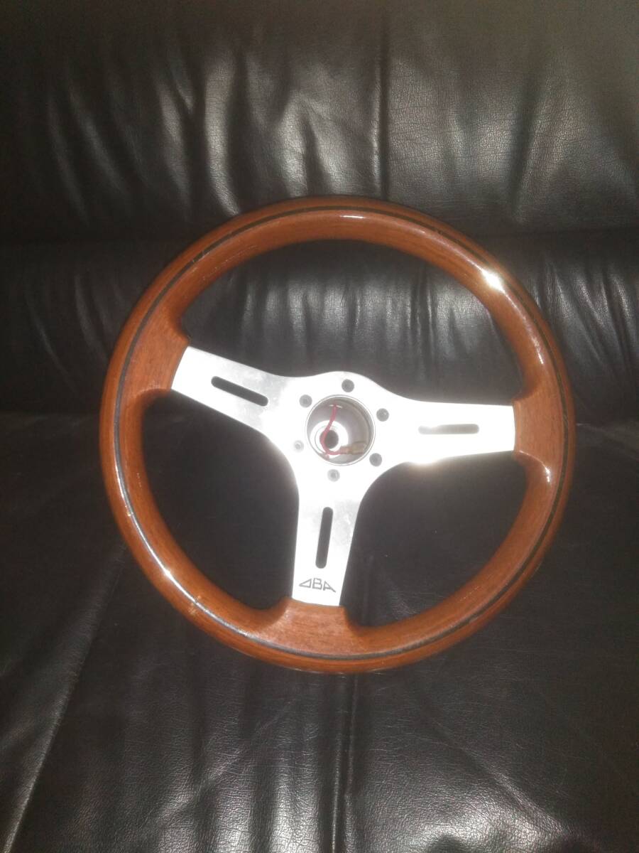 パーツ OBA ウッドステアリング 32パイ 旧車 当時物