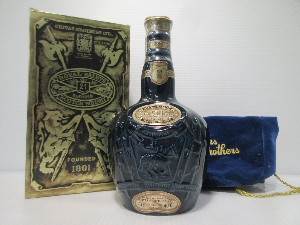 21年 青 ロイヤルサルート ROYAL 陶器ボトル 700ml SALUTE ウイスキー 