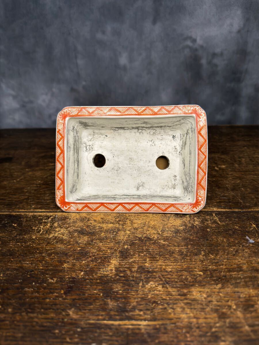 月香 盆栽鉢 ① ::::::: 植木鉢 小品盆栽 盆石 京焼 竹泉 清風 鉄瓶