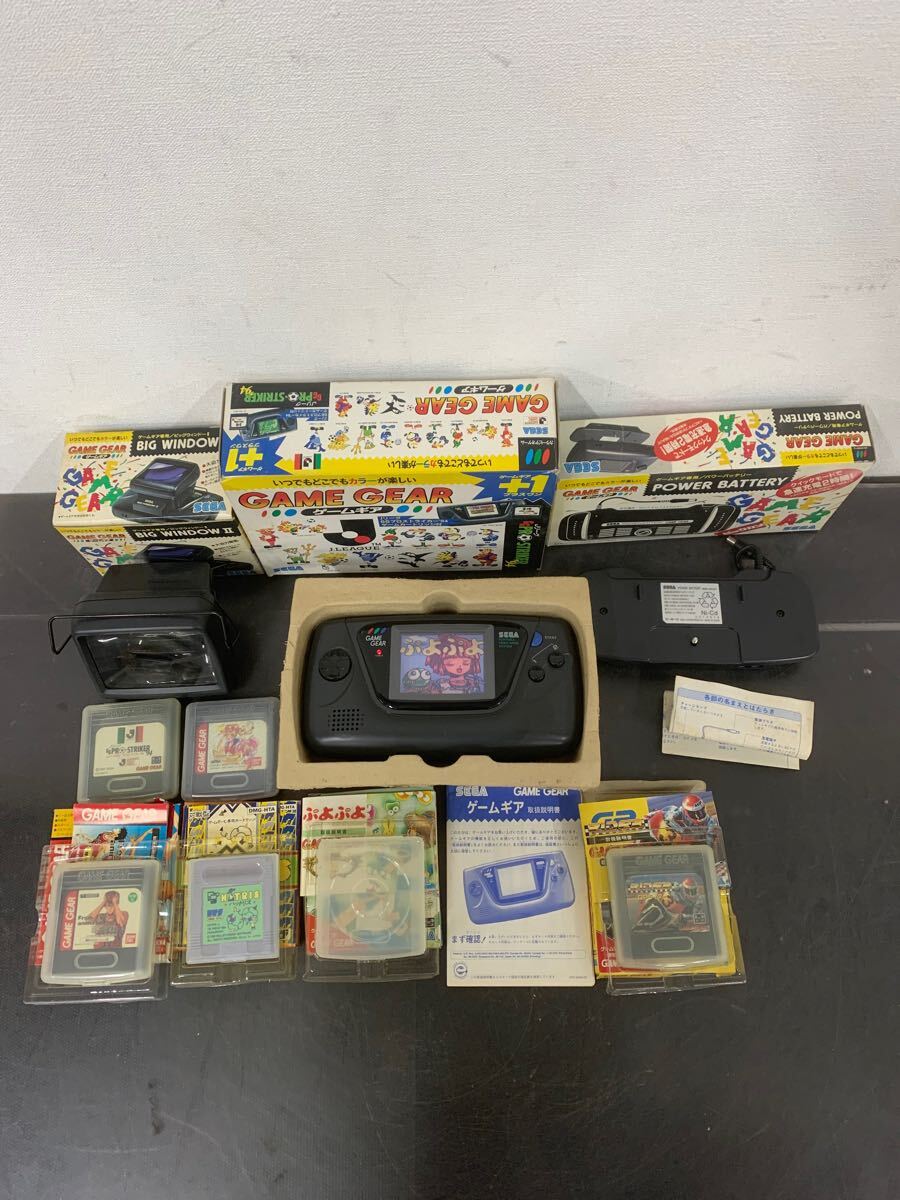 121630.GAME GEAR.BIG WINDOWⅡ.パワーバッテリー. ソフト6点セット 