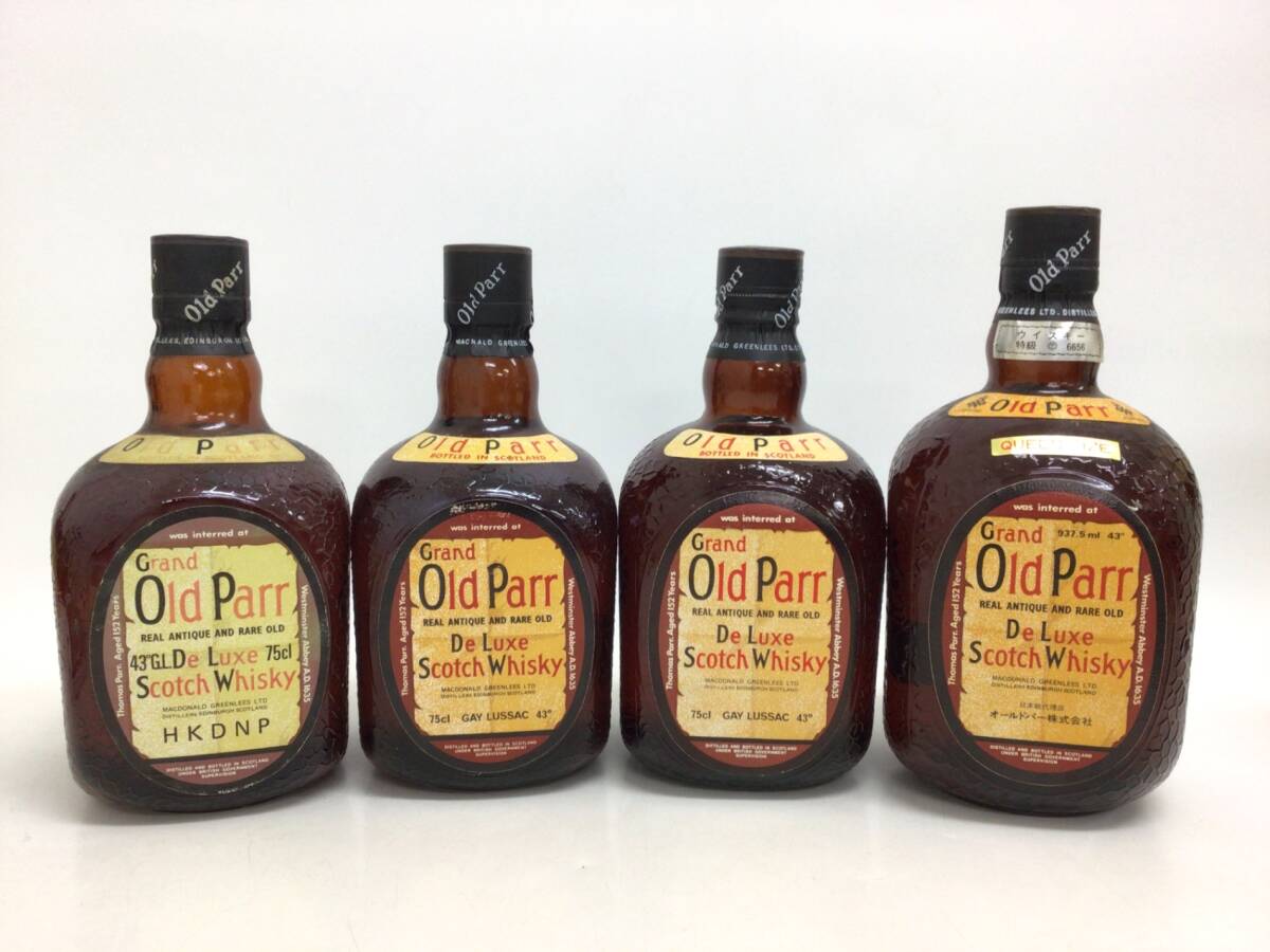 ウイスキー whisky グランド オールドパー デラックス 4本セット 750/937.5ml 43% 重量番号:8(I-4) オールドパー グランド ウイスキー 6本セット ◇注目! ウィスキー