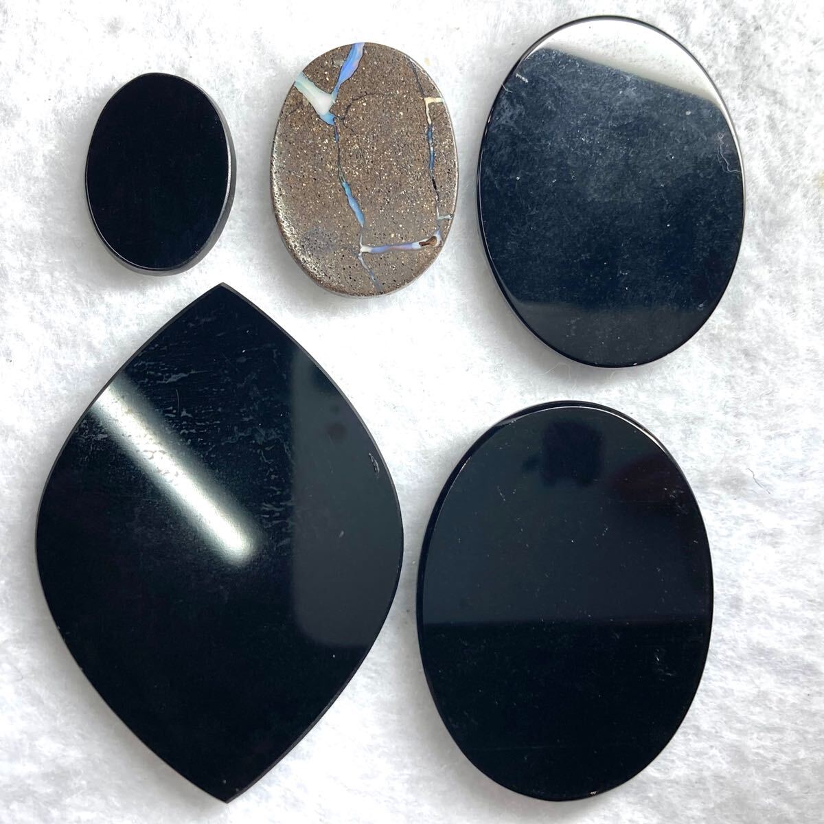 1円〜!!遊色効果!!☆オパールカメオおまとめ133.5ct☆j 約26.7g ルース