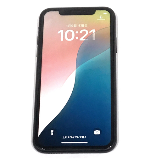 au Apple iPhone XR MT002J/A 64GB ブラック 利用制限〇 スマホ 本体
