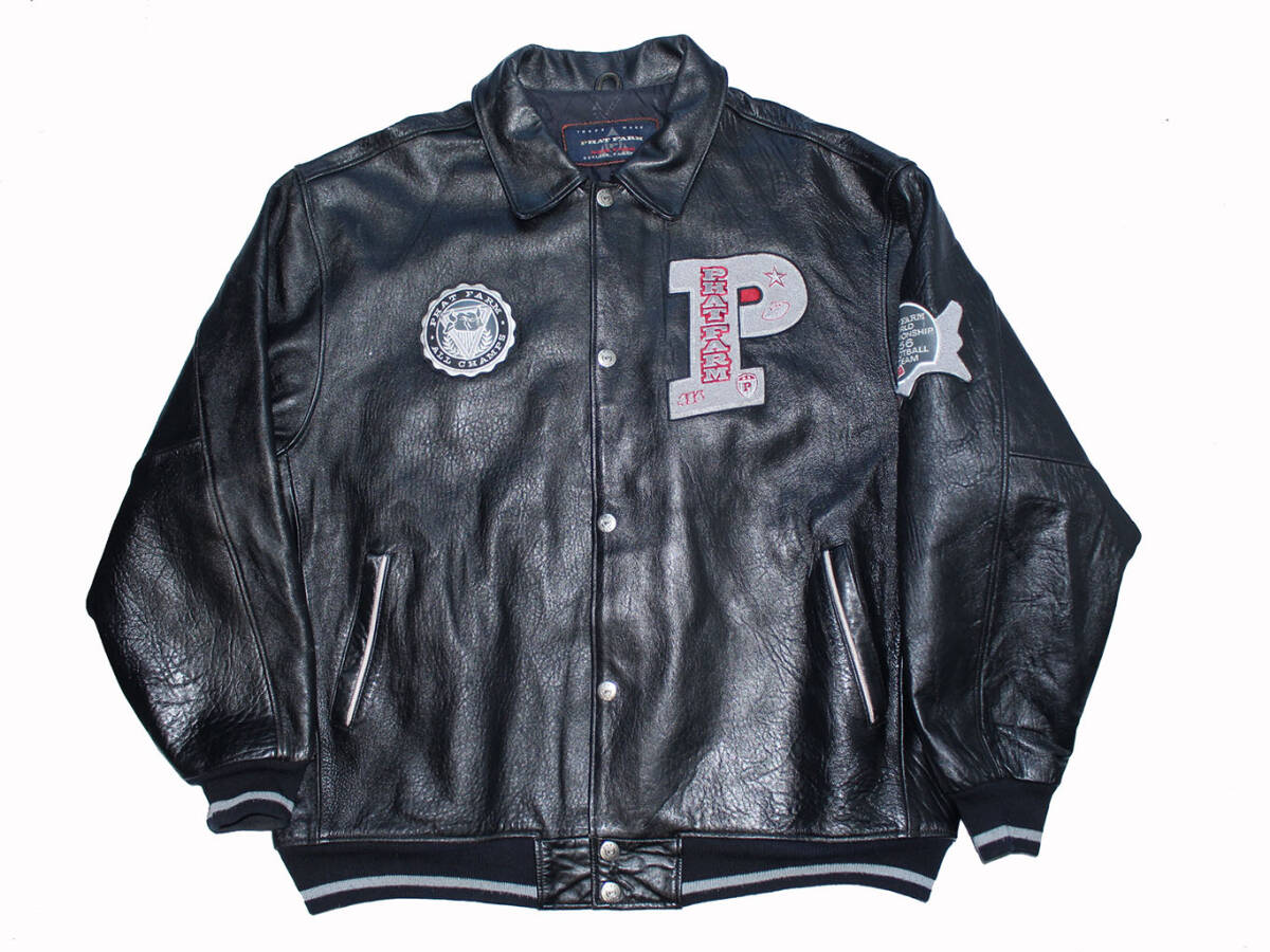 Phat Leather Jacket Vintage Farm PHAT Men's Brown Shearling Suede