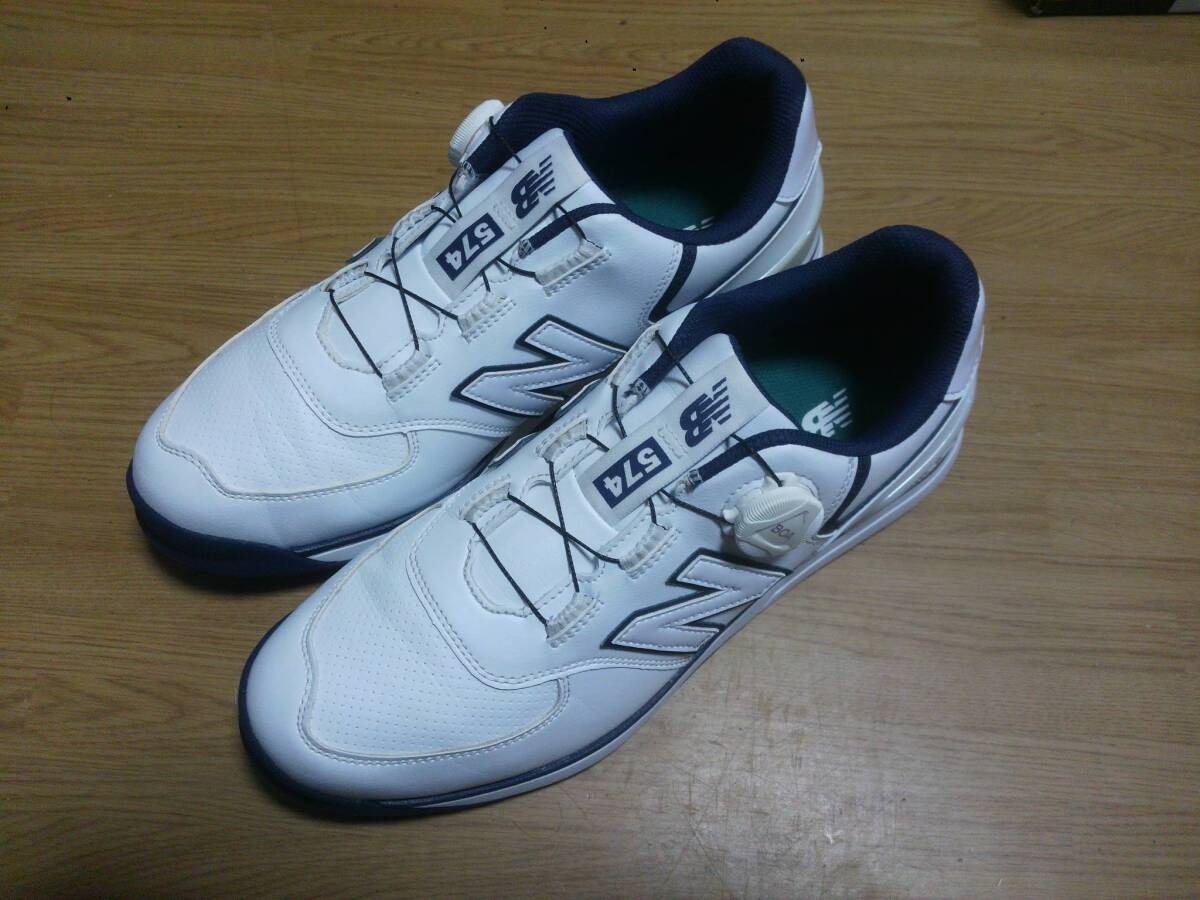 ニューバランスゴルフ　シューズ　27.5 新品 ニューバランス ゴルフシューズ NBG574 27.0cm (4E) ブラック New