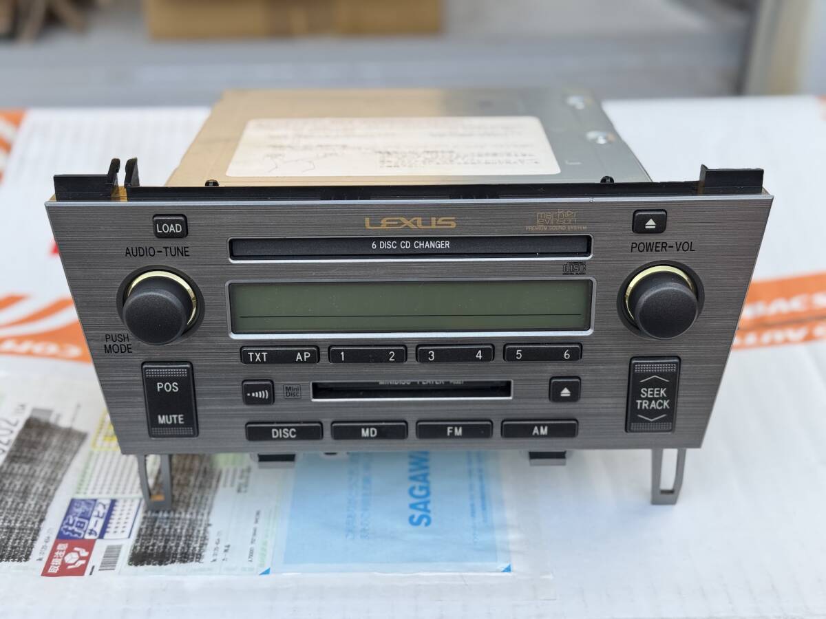 UZZ40 レクサスSC SC430 純正 CDデッキ CDプレーヤー CDプレイヤー