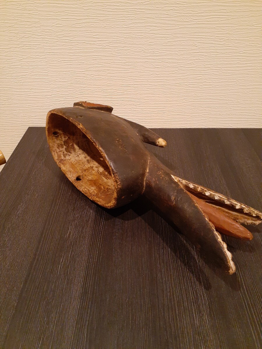 アフリカ 仮面 マスク アフリカのアートマスクお面仮面 民芸品骨董プリミティブアート 木製 アフリカ仮面☆オブジェ☆ア－ト