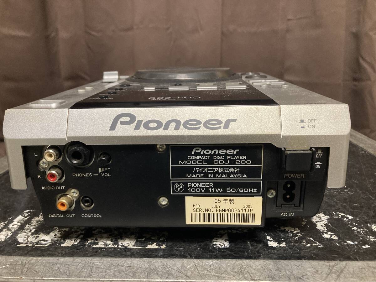 パイオニア CDJ-200 DJ用CDプレーヤー MP3対応 音出し確認済み Amazon