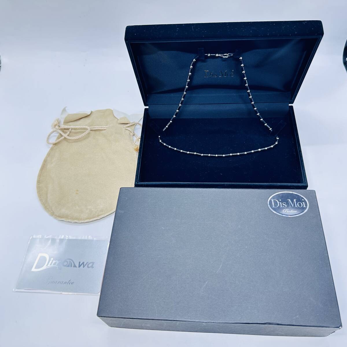 Dis Moi ディモア ネックレス K18WG 刻印あり 定価約30万円 総重量