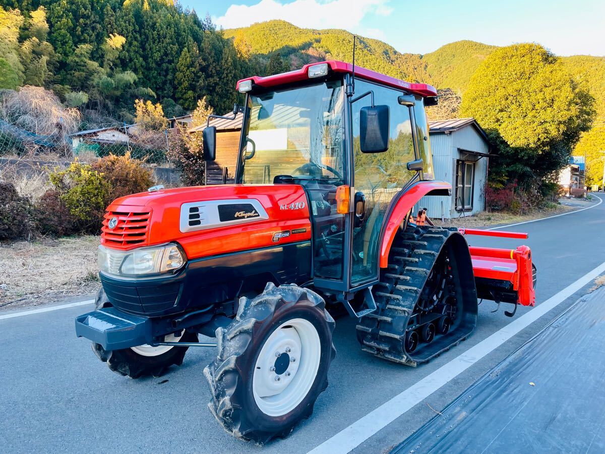 ご確認よろしくお願いいたします。 クボタトラクターKL410☆ハイスピード☆696時間☆エアコンキャビン付き