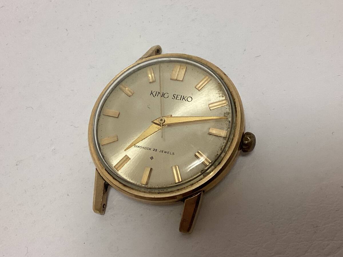 ★ 希少品 KING SEIKO キングセイコー ゴールド メンズ 手巻き 可動品 ★_2