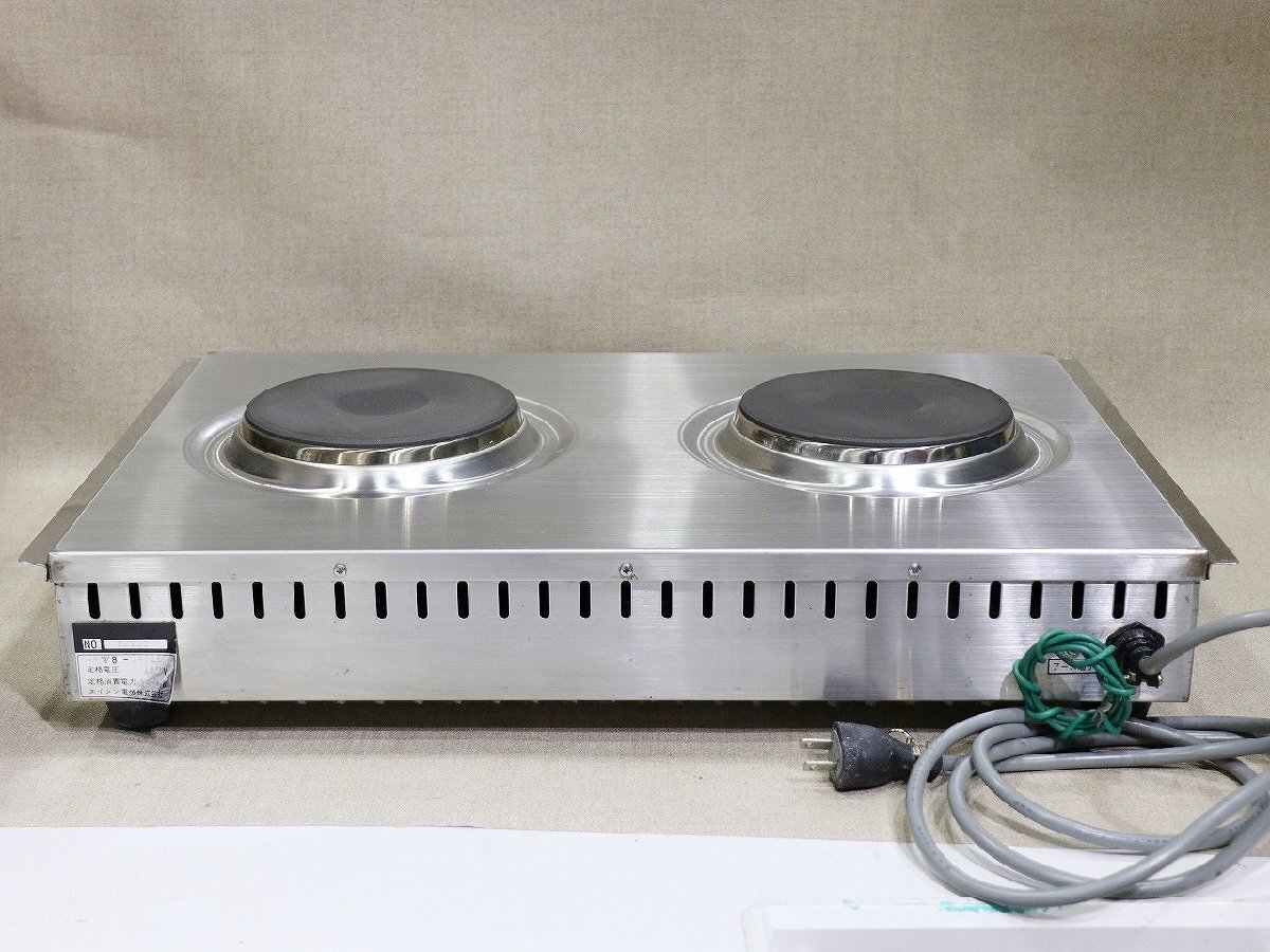 質Banana】動作品 EISHIN/エイシン NE-200K 電気おでん鍋 卓上2口電気コンロ おでん枠付き 100V 現品限り♪ 質Banana動作品 NE-200K 電気おでん鍋 Bunny MMD] -