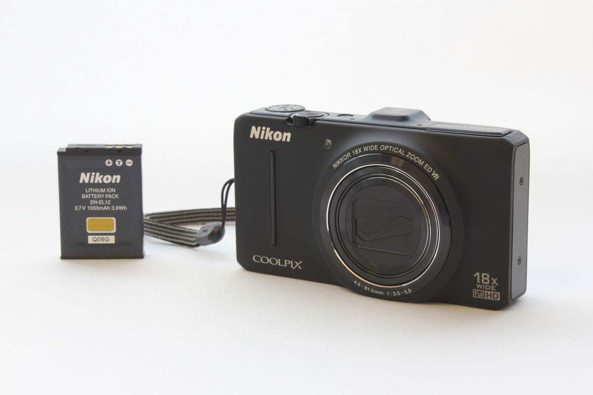 動作良品】ニコン Nikon COOLPIX S9300 ブラック 動作確認済