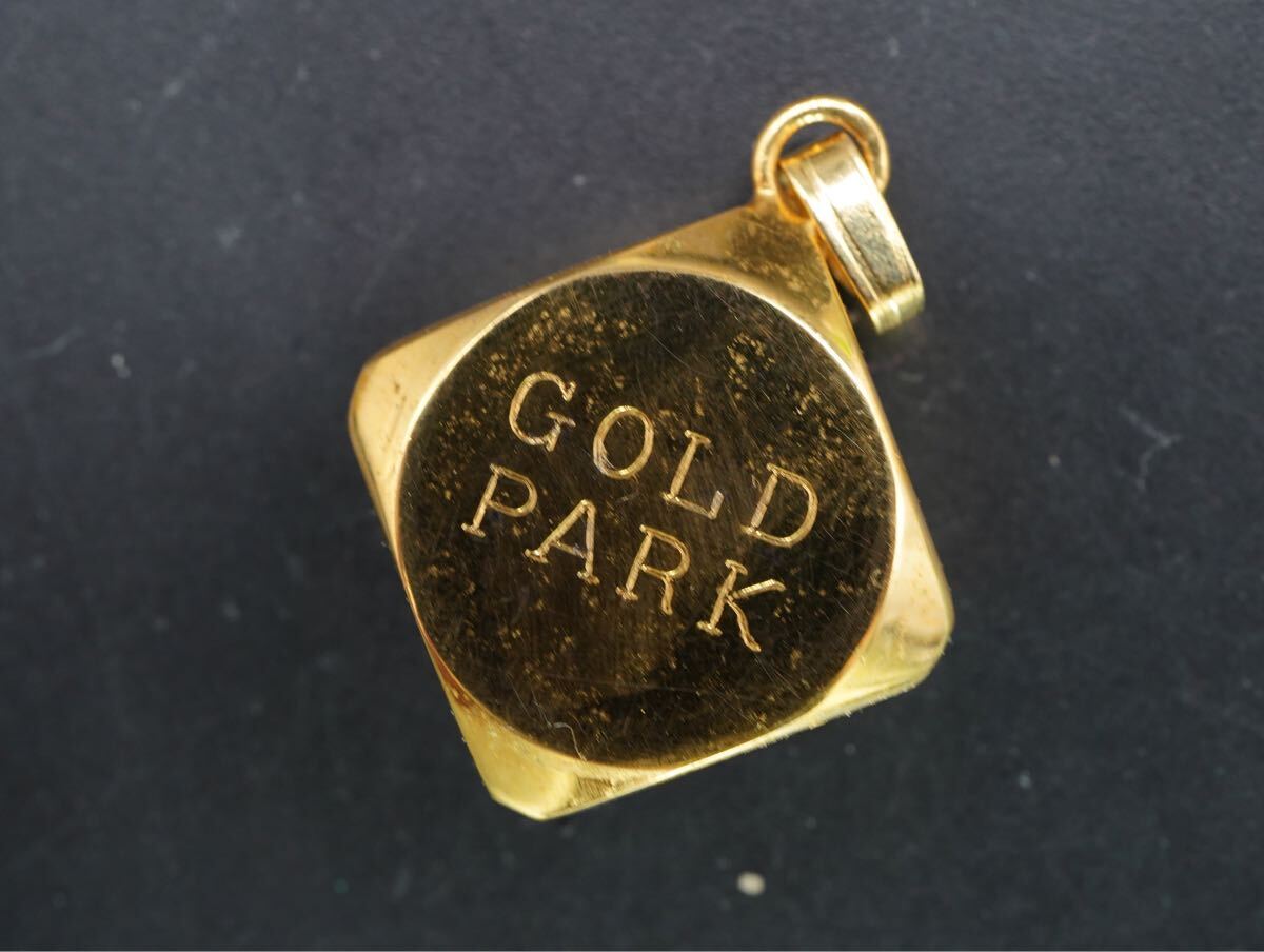 1699】 GOLDPARK ゴールドパーク 砂金 ペンダントトップ ネックレス 