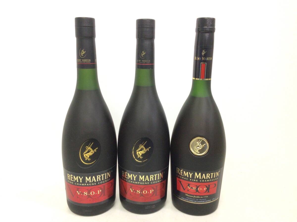購入本物 ブランデー brandy レミーマルタン VSOP 赤ラベル 3本セット