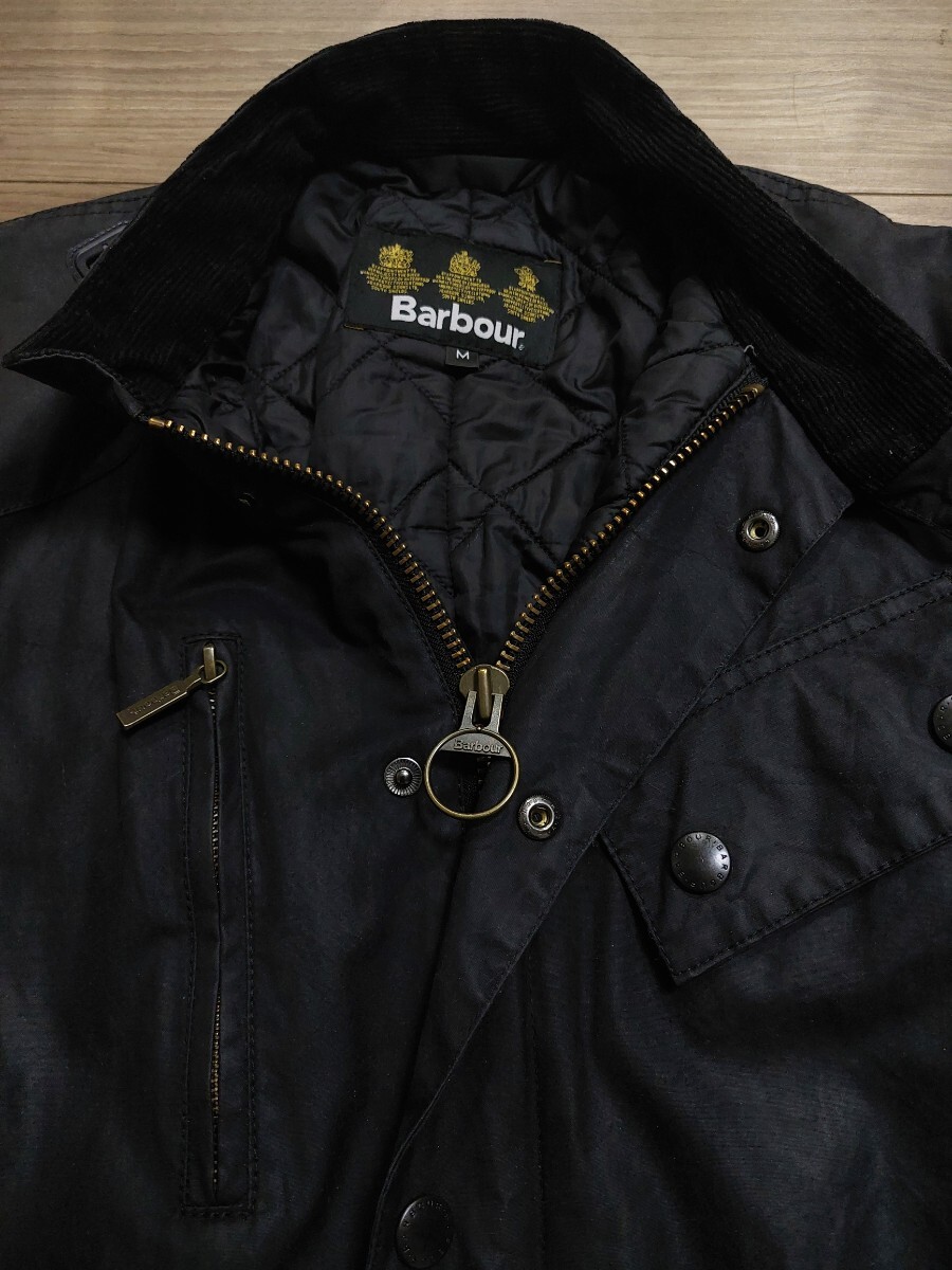 Barbour バブアー　オイルジャケット　内側キルティング　美品　黒