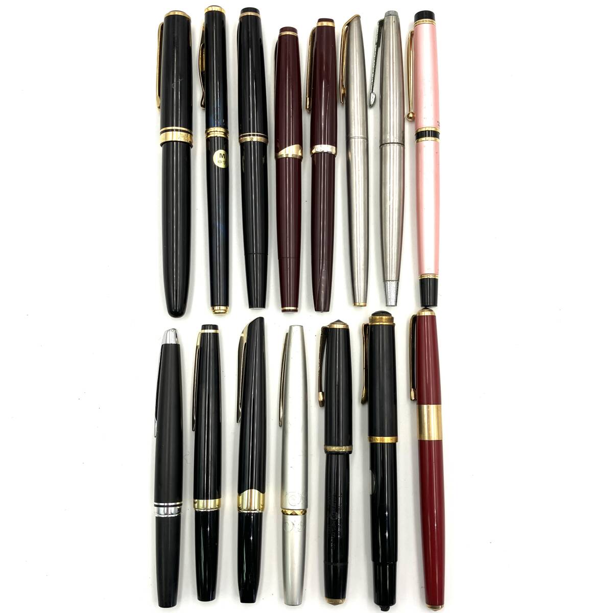 ジャンク『万年筆 PILOT/PARKER/PLATINUM/MONTBLANC など 筆記未確認