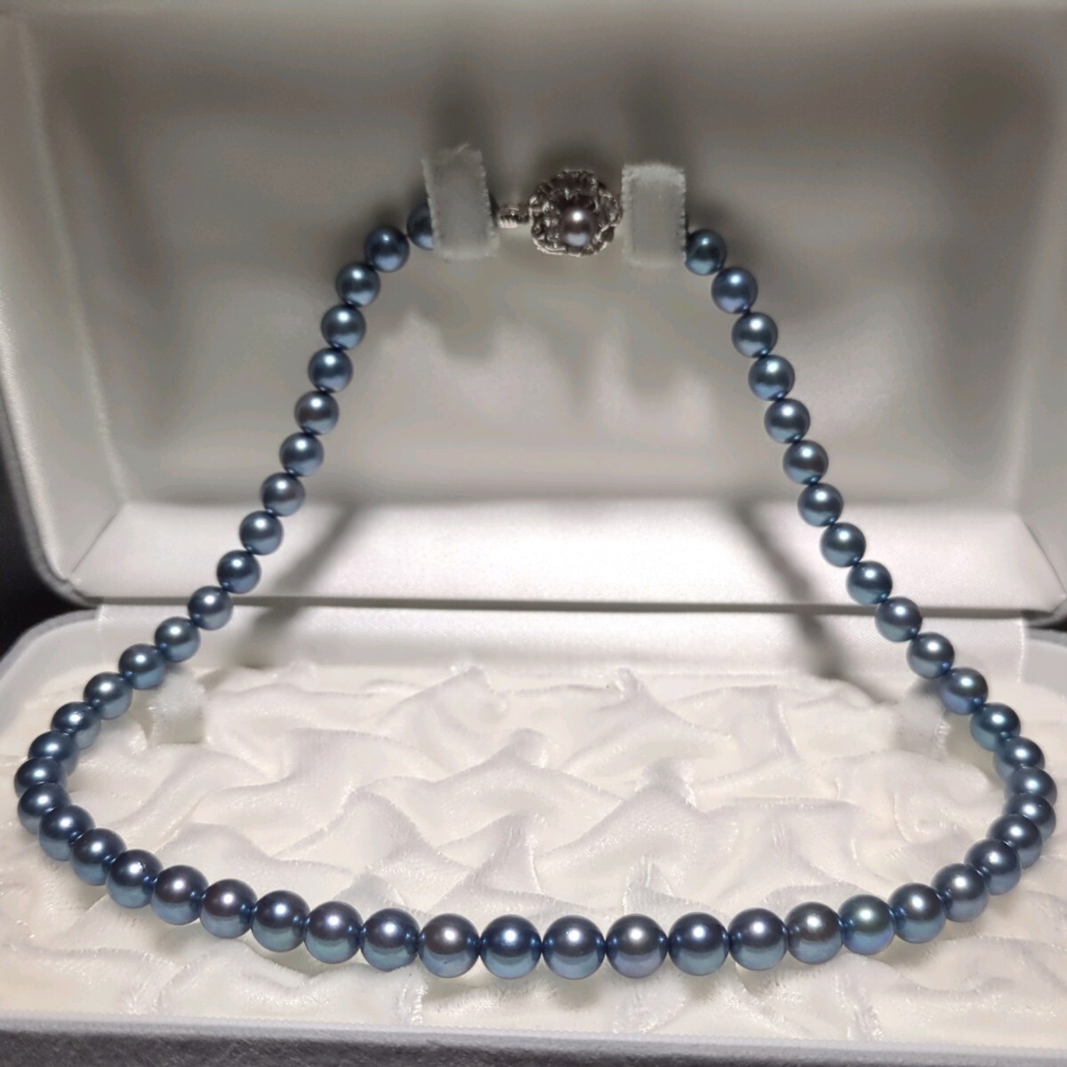 アコヤ真珠】7.0-7.5mm 44cm ネックレス 本真珠 アクセサリー SILVER 