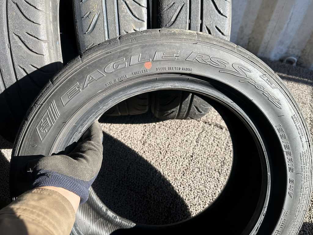 24年製195⁄55R15 84V 4本 GoodYear EAGLE RS Sport中古⁄埼玉より 24年製195⁄55R15 84V 4本 GoodYear EAGLE RS Sport中古⁄埼玉より